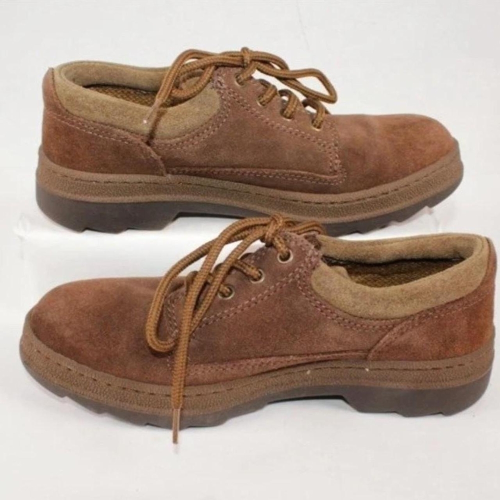 Vintage Timberland Brown Suede Chunky Lug Sole Oxfords Women's 6.5 M